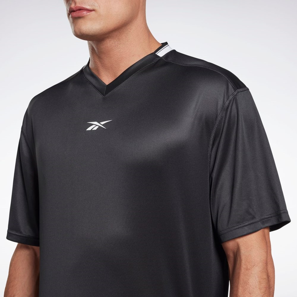 Reebok Workout Ready Mesh T-Shirt Čierne | LKDNH2095