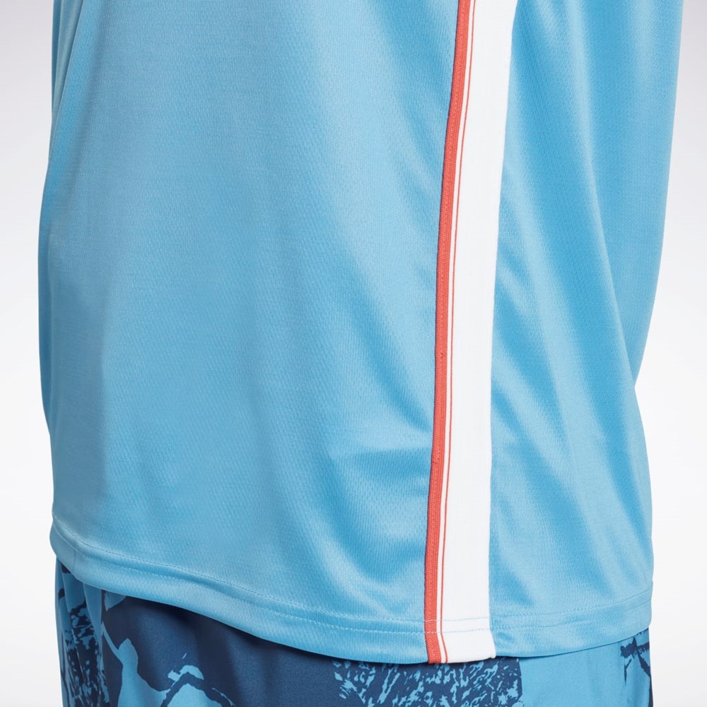 Reebok Workout Ready Mesh Tank Top Modre | IHMAD1650