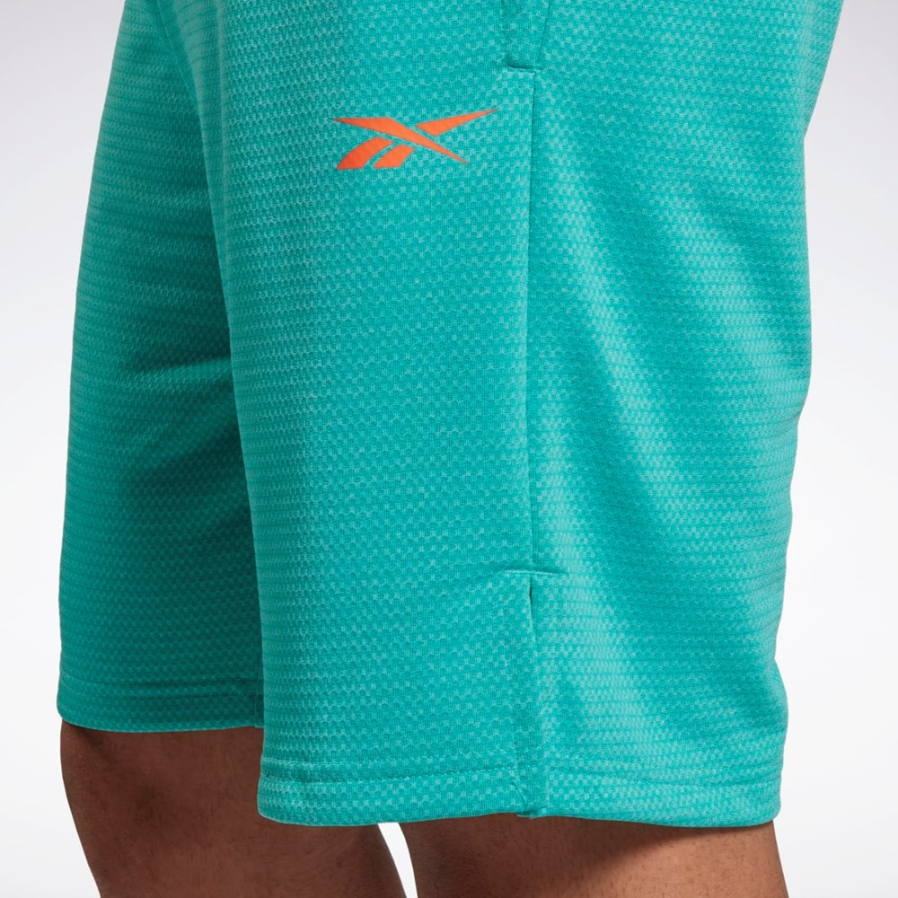 Reebok Workout Ready Mélange Shorts Semi Classic Teal | KBYPL9273