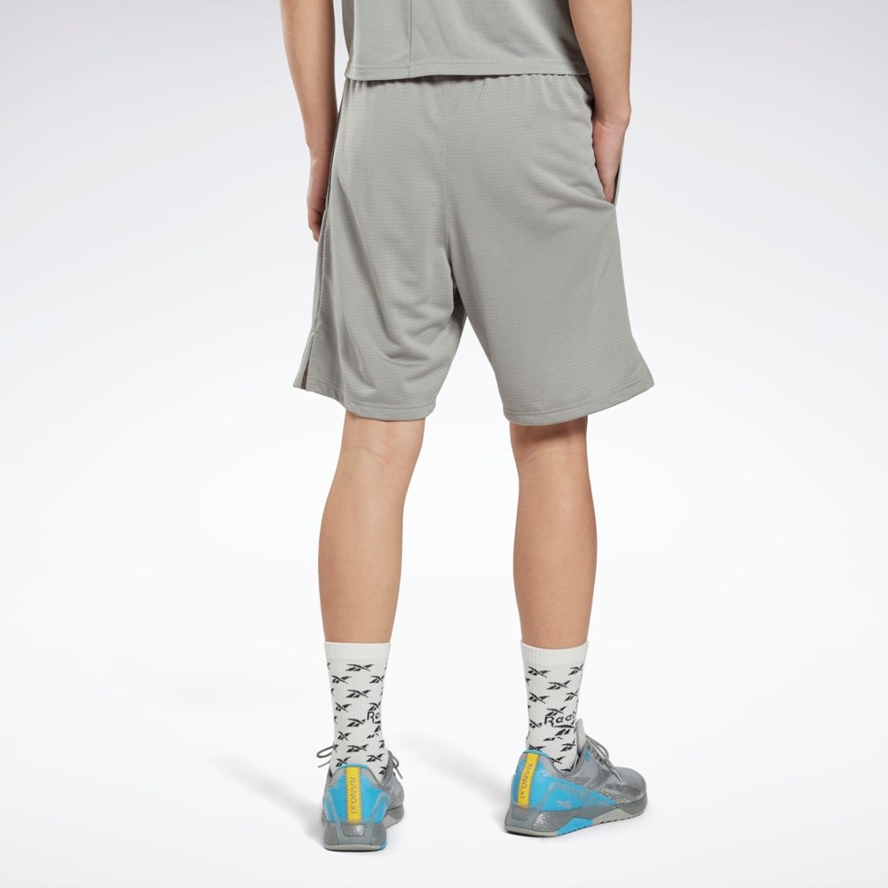 Reebok Workout Ready Mélange Shorts Siva | IMSGK2456