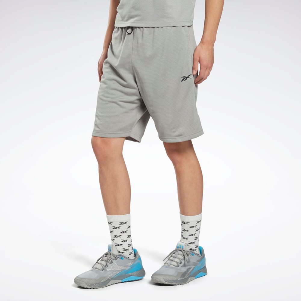 Reebok Workout Ready Mélange Shorts Siva | IMSGK2456