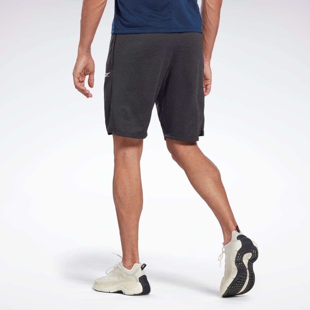 Reebok Workout Ready Mélange Shorts Čierne | ILQGA1674