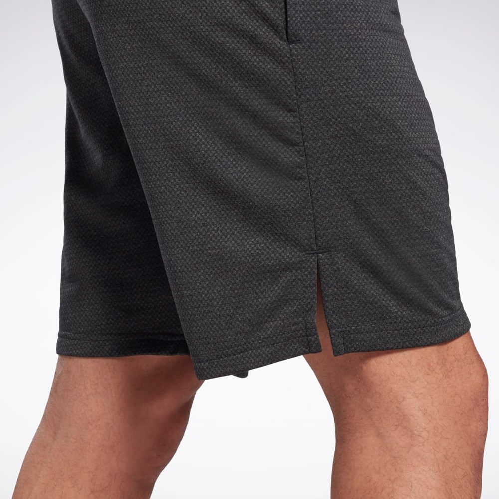 Reebok Workout Ready Mélange Shorts Čierne | ILQGA1674