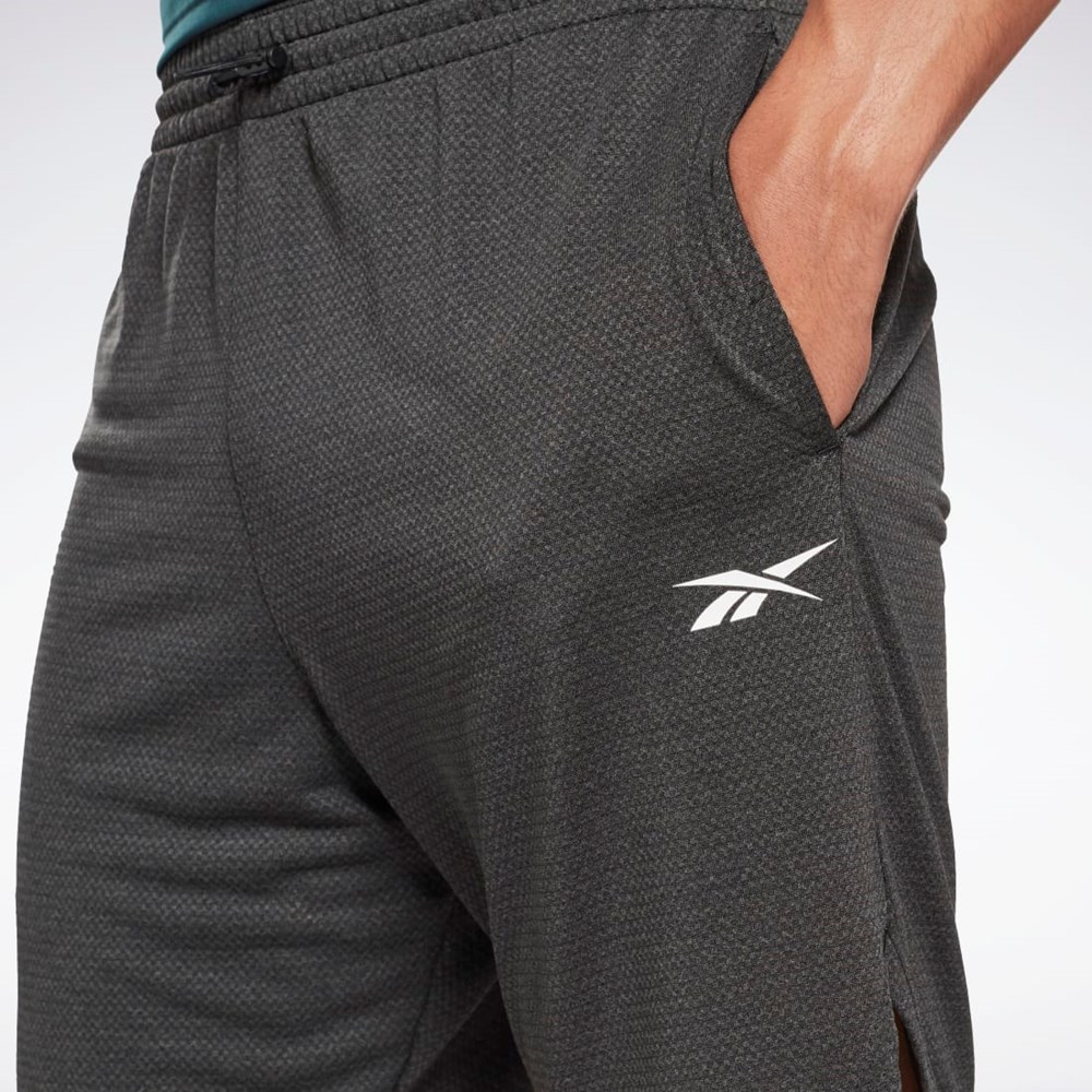 Reebok Workout Ready Mélange Shorts Čierne | ULMGO1920