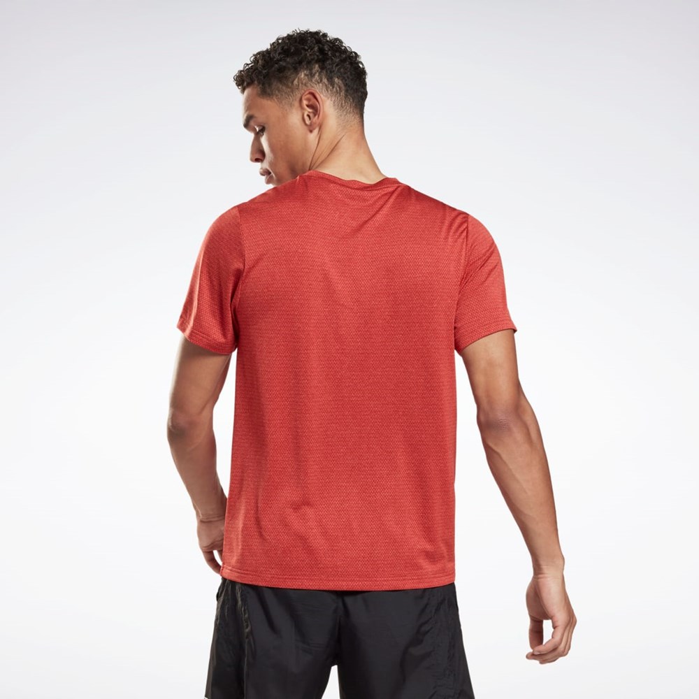 Reebok Workout Ready Mélange T-Shirt Rhodonite | XZRDW0143