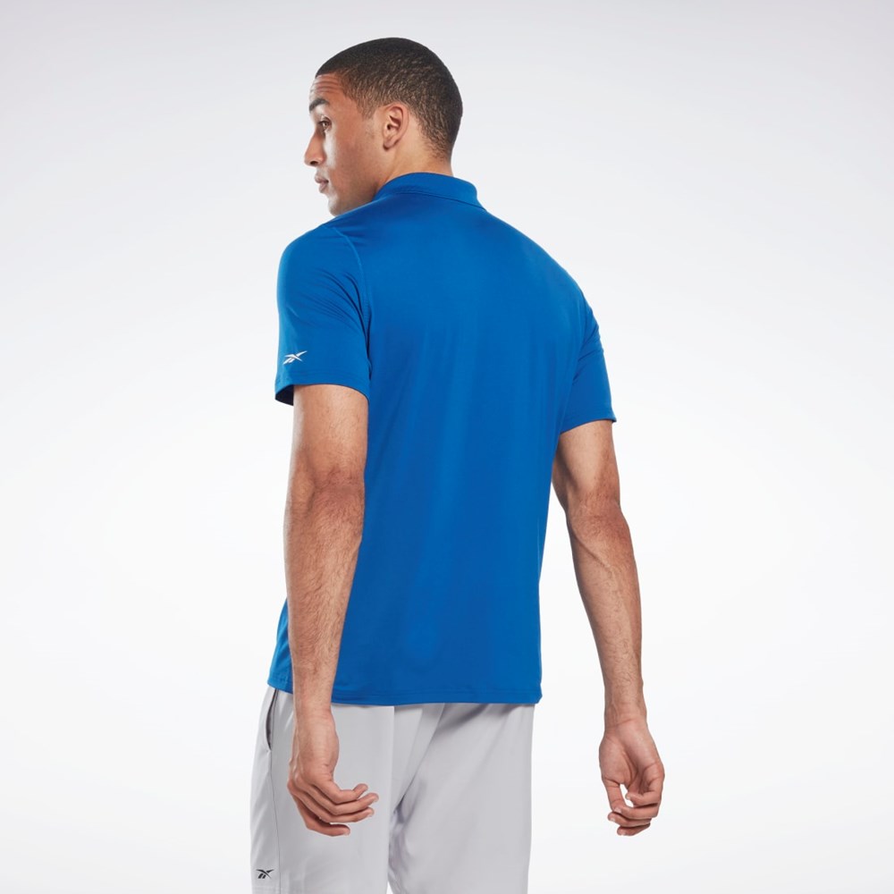 Reebok Workout Ready Polo Shirt Modre | TOZDK6509