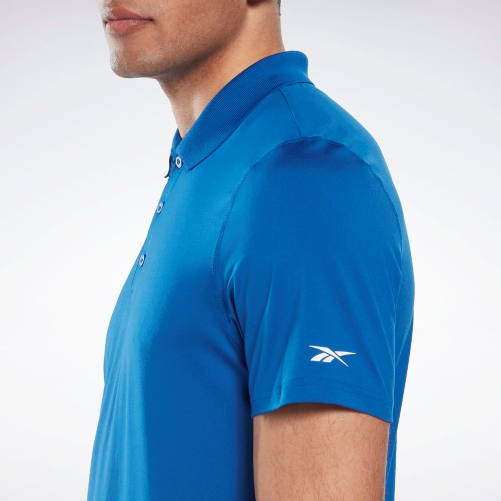 Reebok Workout Ready Polo Shirt Modre | TOZDK6509