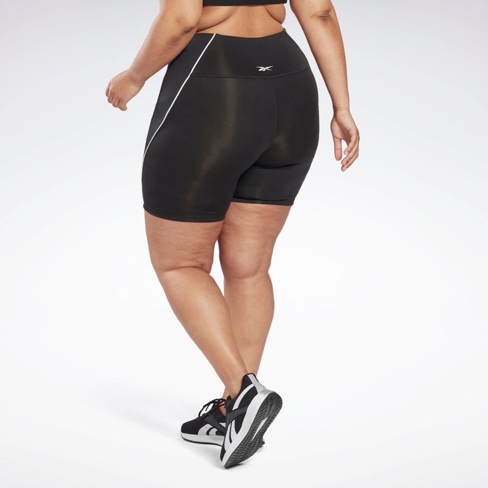 Reebok Workout Ready Poly Shorts (Plus Size) Čierne | CRTQA2536