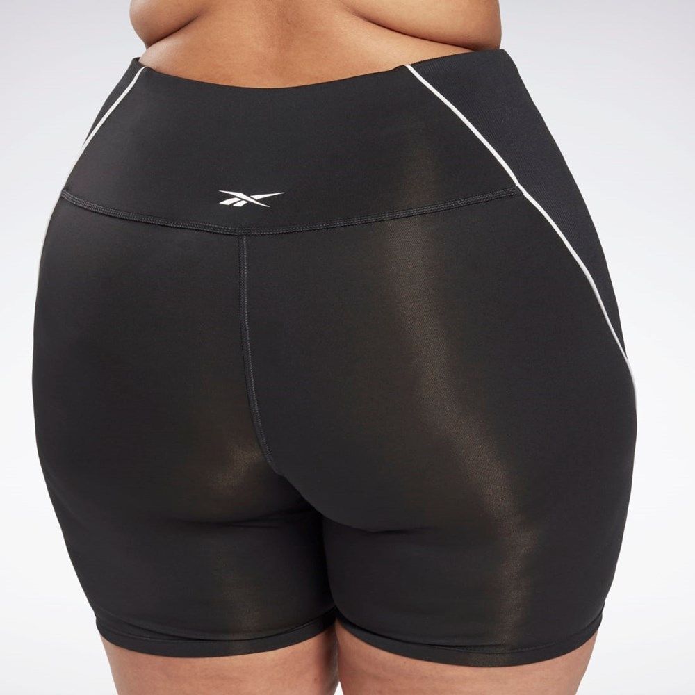 Reebok Workout Ready Poly Shorts (Plus Size) Čierne | CRTQA2536