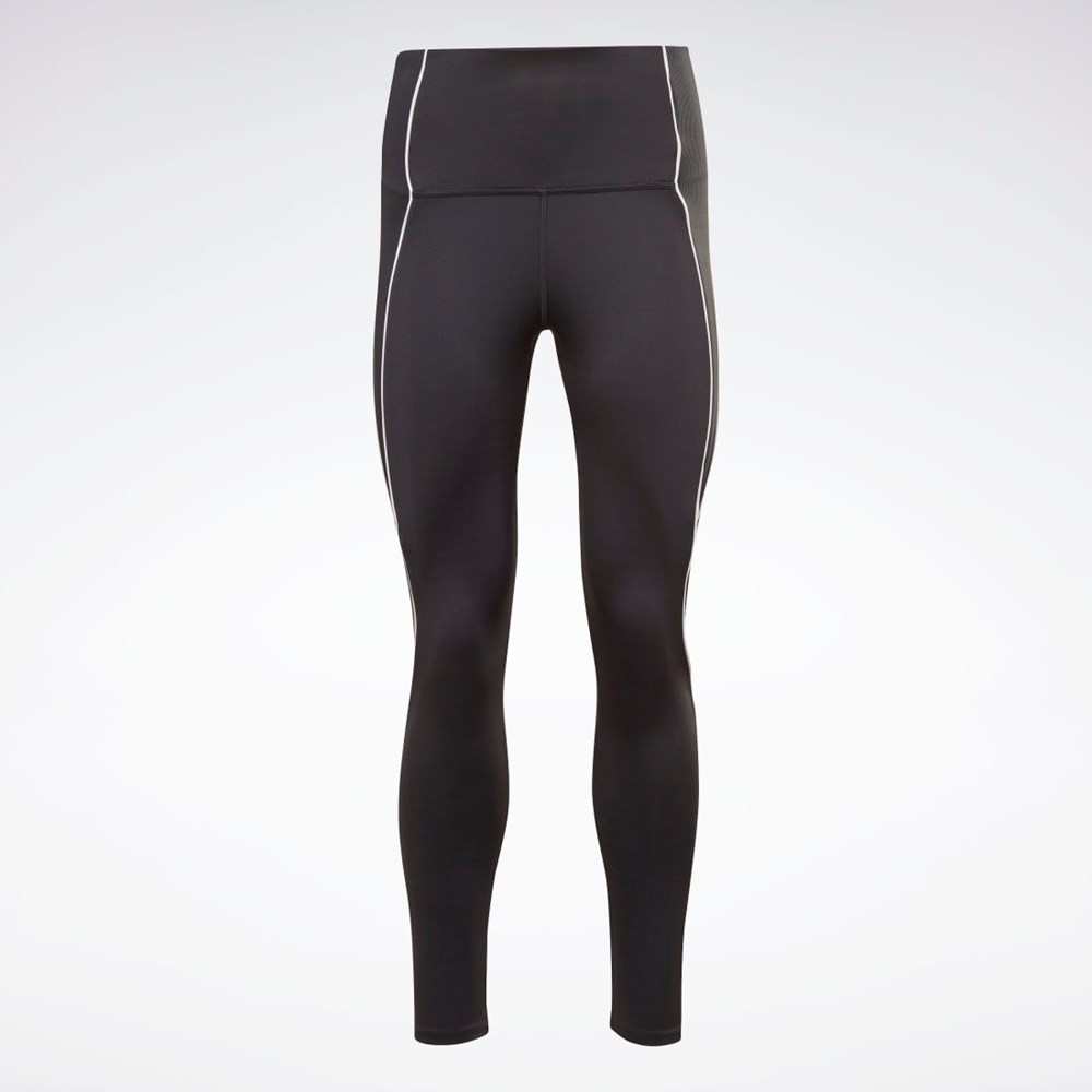 Reebok Workout Ready Rebrovaný High-Rise Leggings Čierne | TJILP6549