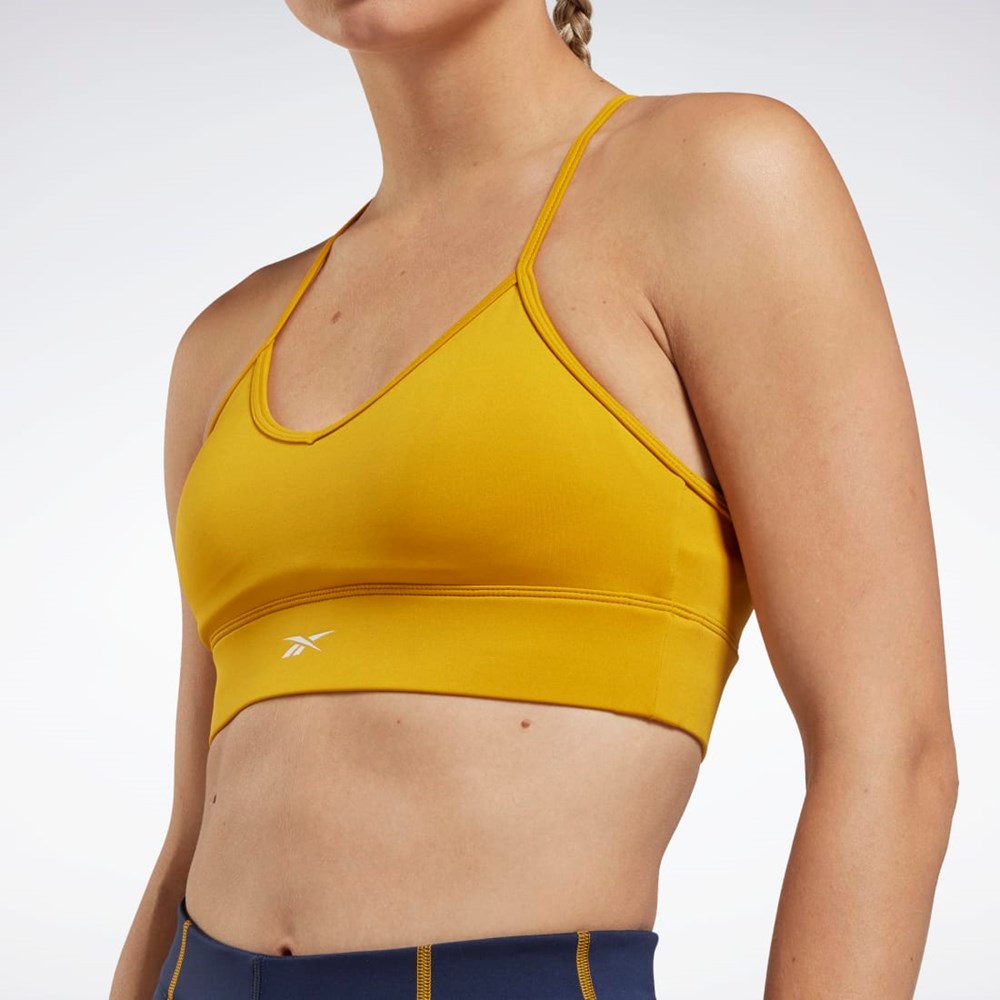 Reebok Workout Ready Sports Bra Bright Ochre | NGUCS2340