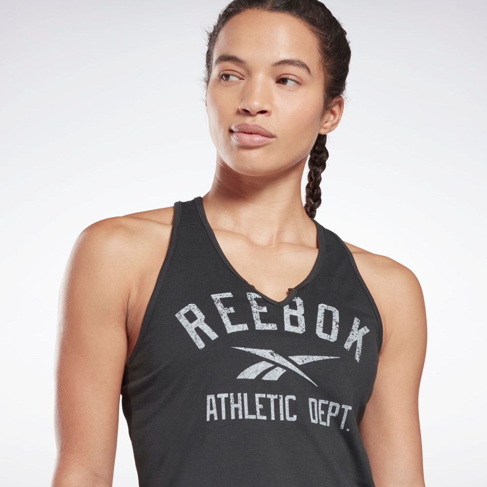 Reebok Workout Ready Supremium Big Logo Tank Top Čierne | MNIJT0647