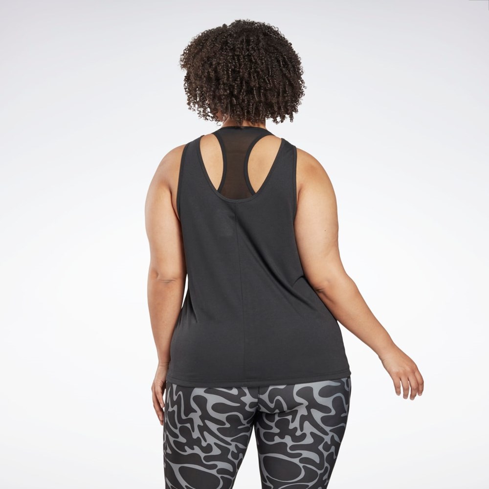 Reebok Workout Ready Supremium Grafika Tank Top (Plus Size) Čierne | WLNXA9123