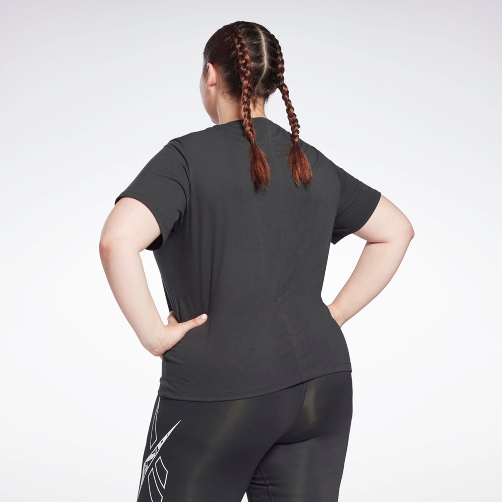 Reebok Workout Ready Supremium T-Shirt (Plus Size) Čierne | IGXRJ7150