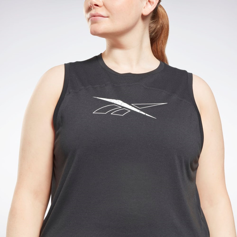 Reebok Workout Ready Supremium Tank Top (Plus Size) Čierne | GNBRI6437