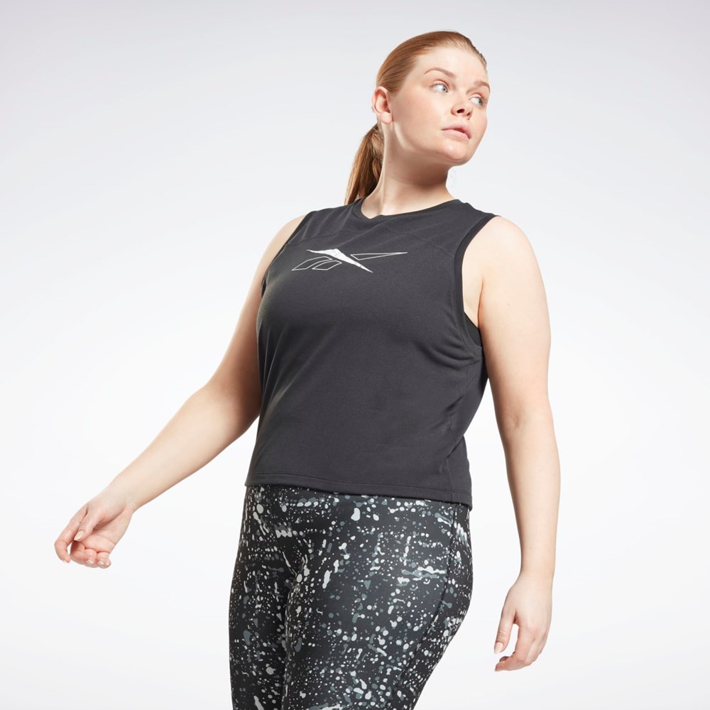 Reebok Workout Ready Supremium Tank Top (Plus Size) Čierne | GNBRI6437