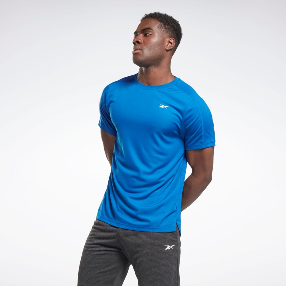 Reebok Workout Ready Tech T-Shirt Modre | MREFA7608