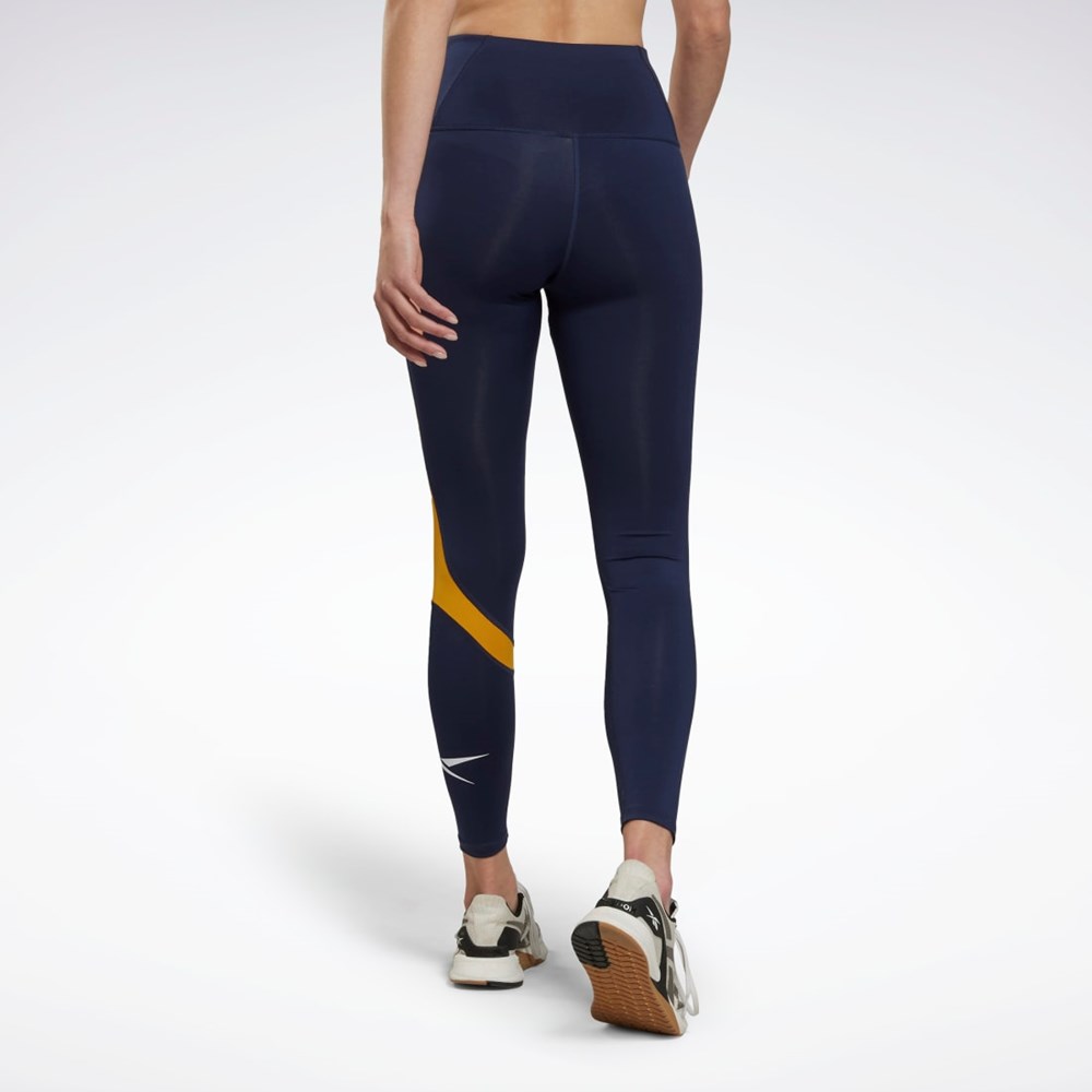 Reebok Workout Ready Vector Leggings Námornícka Modrá | EGQJB5109