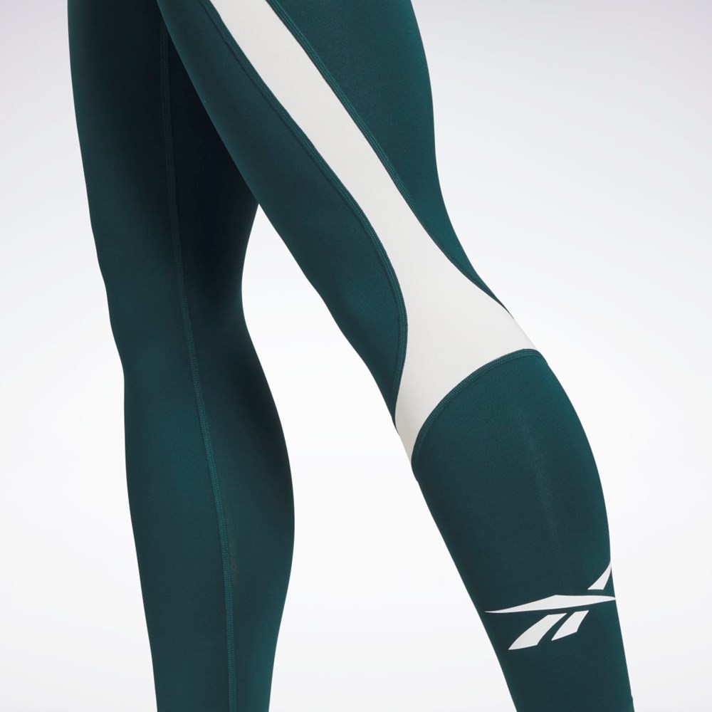 Reebok Workout Ready Vector Leggings Zelene | MCGPK3106