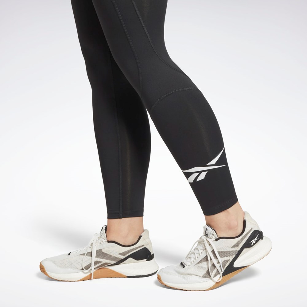 Reebok Workout Ready Vector Leggings Čierne | OXIQK2963