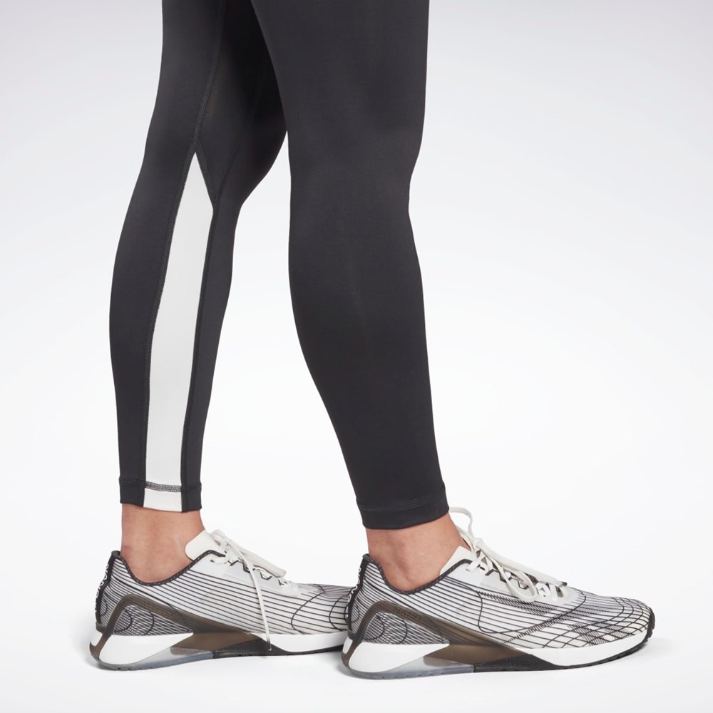 Reebok Workout Ready Vector Leggings Čierne | XYJOS3621