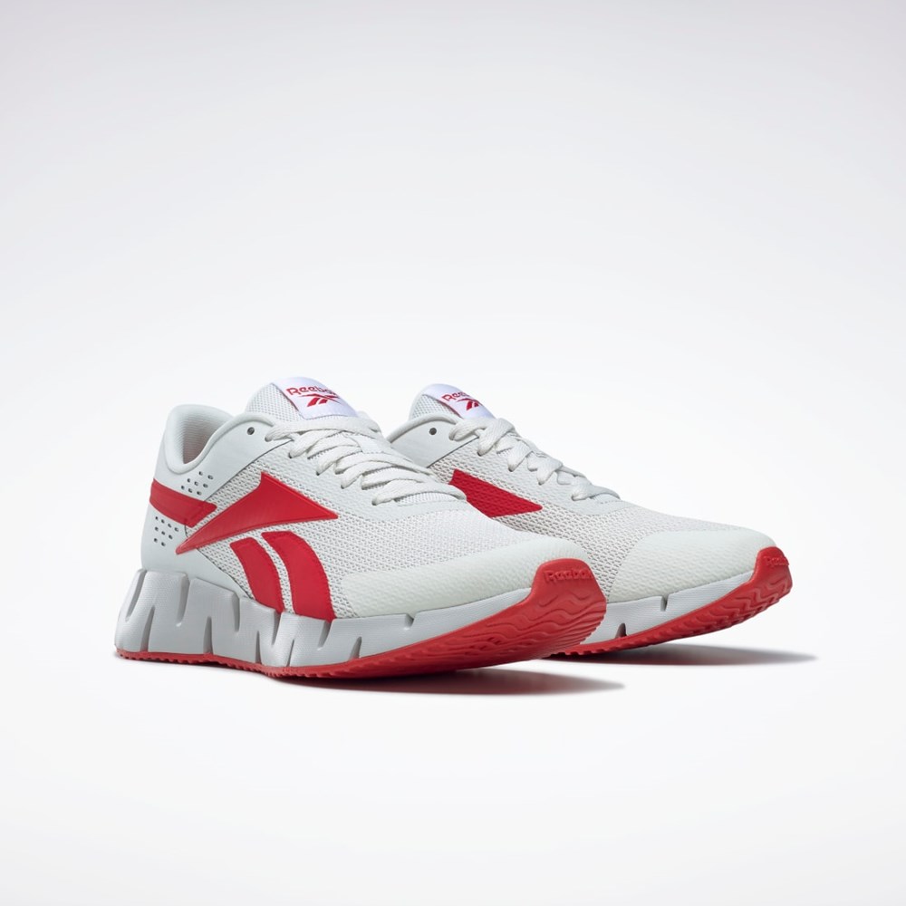 Reebok Zig Dynamica 2 Shoes Siva Červené Siva | CNZPG9243