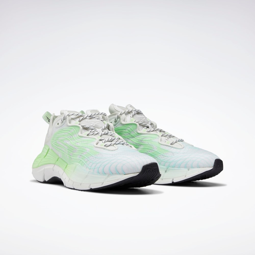 Reebok Zig Kinetica II Shoes Zelene Mätové Siva | ADSBW2618