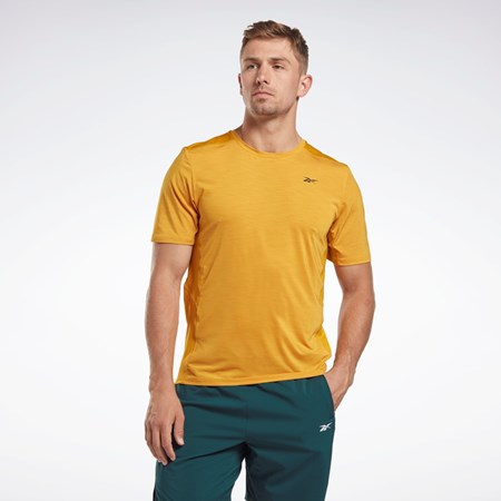 Reebok ACTIVCHILL Athlete T-Shirt Bright Ochre | ORXZJ5046