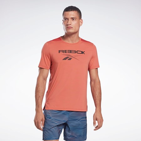 Reebok ACTIVCHILL Grafika Move T-Shirt Rhodonite | LSRHQ8413