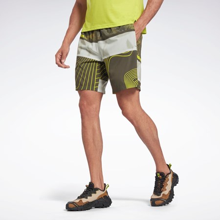 Reebok Austin Allover Print Shorts Zelene | IREDS0764