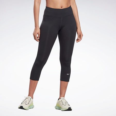 Reebok Bežecké Essentials 3/4 Tights Čierne | OLZGF8620