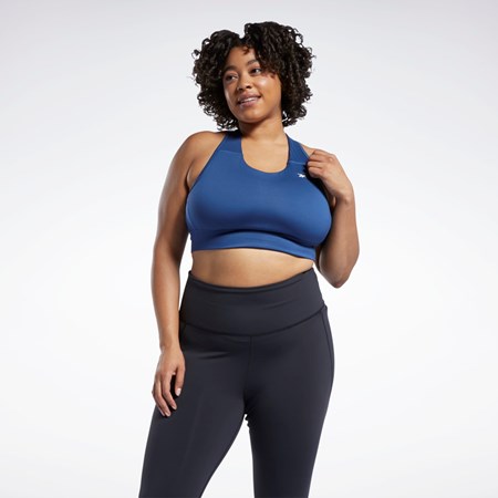 Reebok Bežecké Essentials Sports Bra (Plus Size) Modre | ORYTZ0872