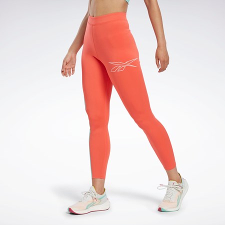 Reebok Bežecké Vector Leggings Oranžové | QVXNO0275