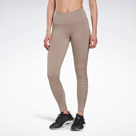 Reebok Bold High-Waisted Ruched Tights Siva | SPRIN5480