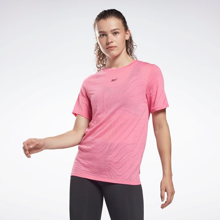 Reebok Burnout T-Shirt Ruzove | UAJKR1907