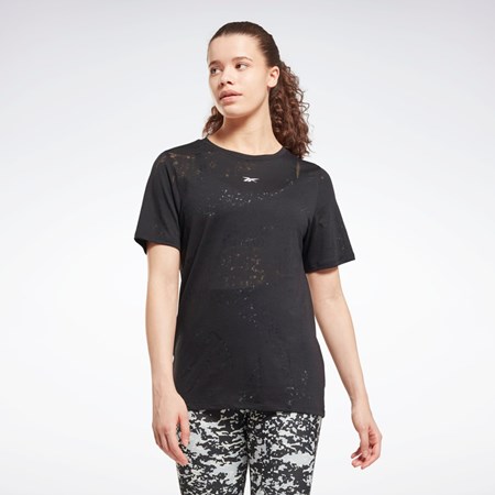 Reebok Burnout T-Shirt Čierne | LDVTF5347