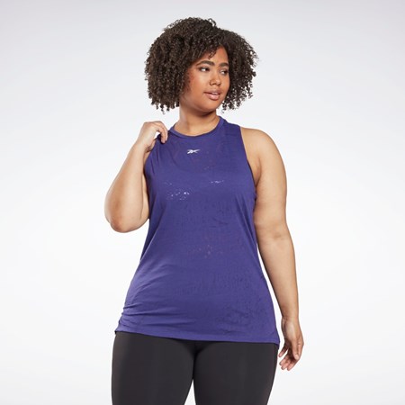 Reebok Burnout Tank Top (Plus Size) Nachový | MHPAK0179