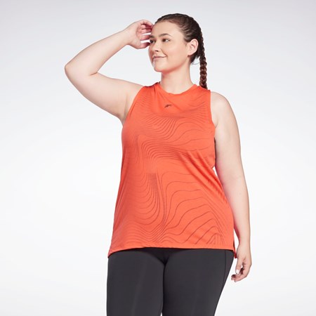 Reebok Burnout Tank Top (Plus Size) Červené | PUMEF2140