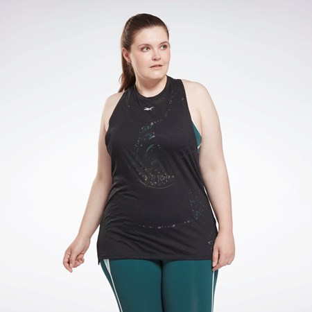 Reebok Burnout Tank Top (Plus Size) Čierne | HIXVM0534