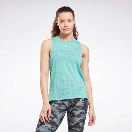 Reebok Burnout Tank Top Semi Classic Teal | AVHLN1920