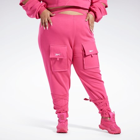 Reebok Cardi B Knit Pants (Plus Size) Ruzove | EJRPF3841