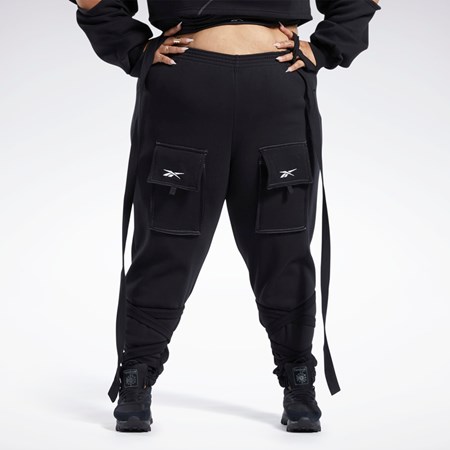 Reebok Cardi B Knit Pants (Plus Size) Čierne | QYPED5280