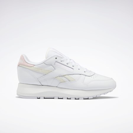 Reebok Classic Leather SP Shoes Biele Biele Ruzove | CMHTG6149