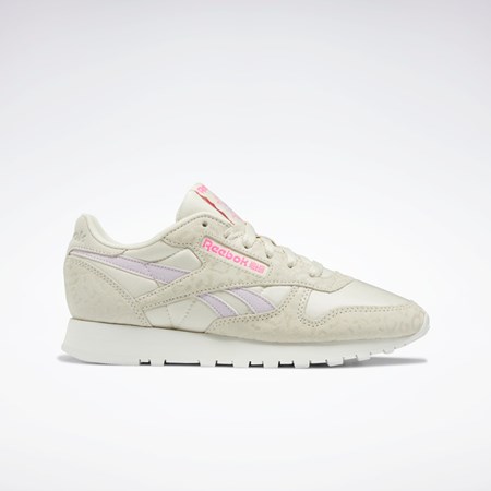 Reebok Classic Leather Shoes Alabaster / Chalk / Quartz Glow | MEXZU9604