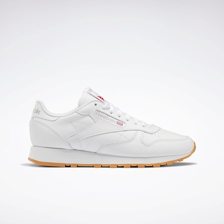 Reebok Classic Leather Shoes Biele Siva | FATKC6452