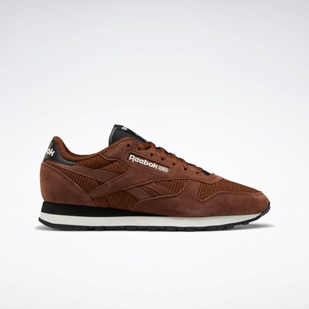 Reebok Classic Leather Shoes Hnede Čierne | AWUQG8936