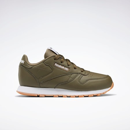 Reebok Classic Leather Shoes - Preschool Zelene Zelene Zelene | OMZYD2701