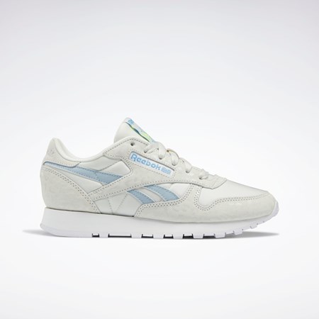 Reebok Classic Leather Shoes Siva Biele Siva | BUHXZ3961