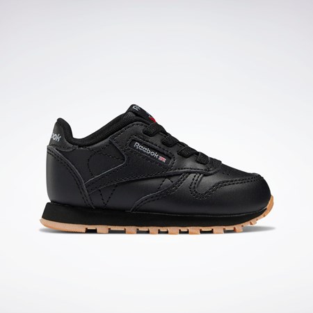 Reebok Classic Leather Shoes - Toddler Čierne Čierne | ZPDSK6730