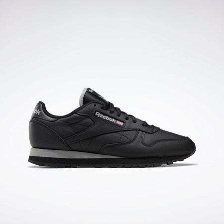 Reebok Classic Leather Shoes Čierne Siva Čierne | XZKDV6459